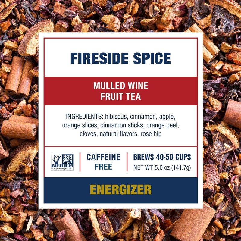 Tiesta Tea Fireside Spice - Mulled Wine Herbal Tea, Loose Leaf, 5 Ounce Refillable Tin, Non-Caffeinated, Brews Up to 50 Cups - Image 2